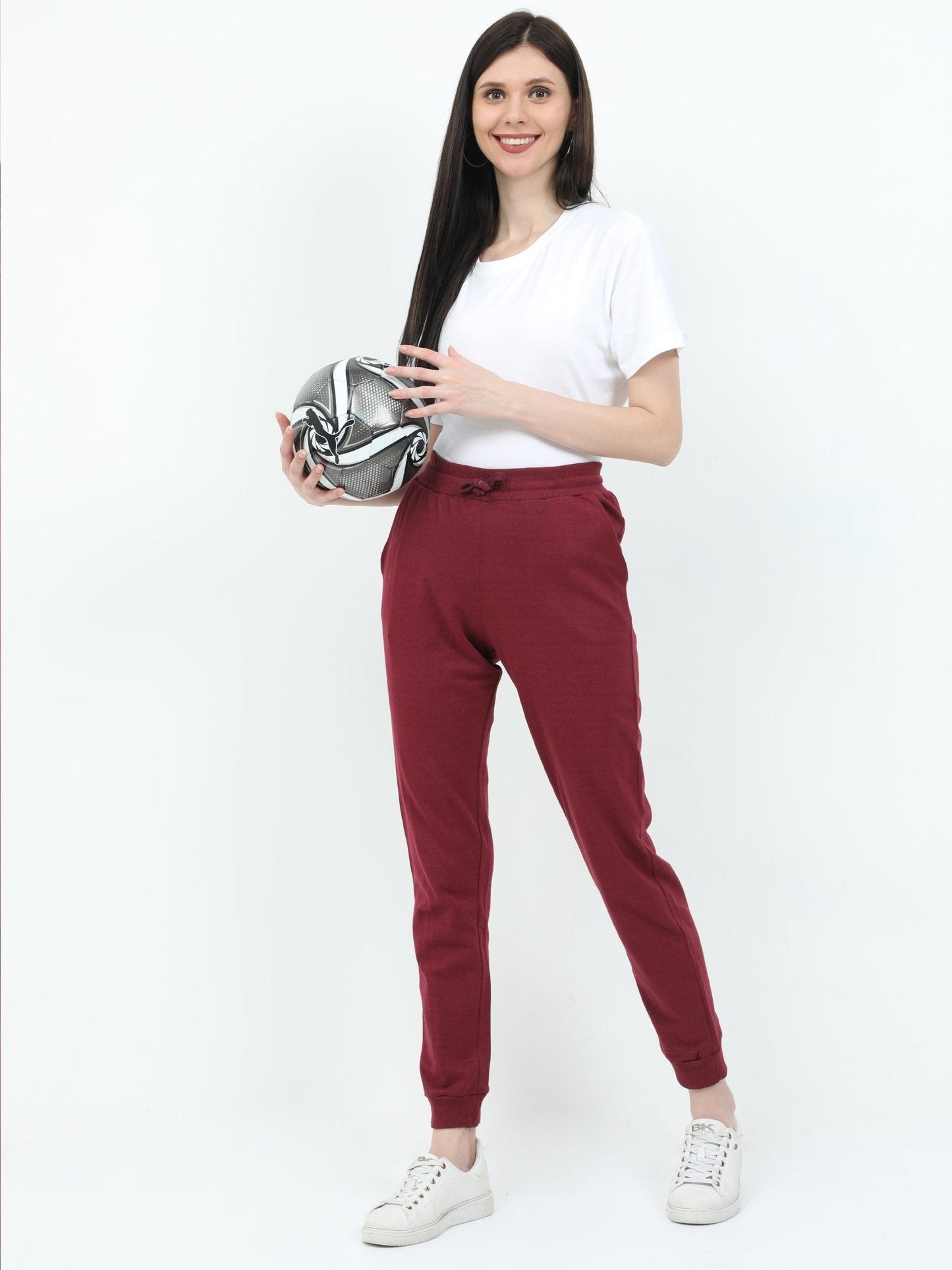Joggers | Women | Burgundy
