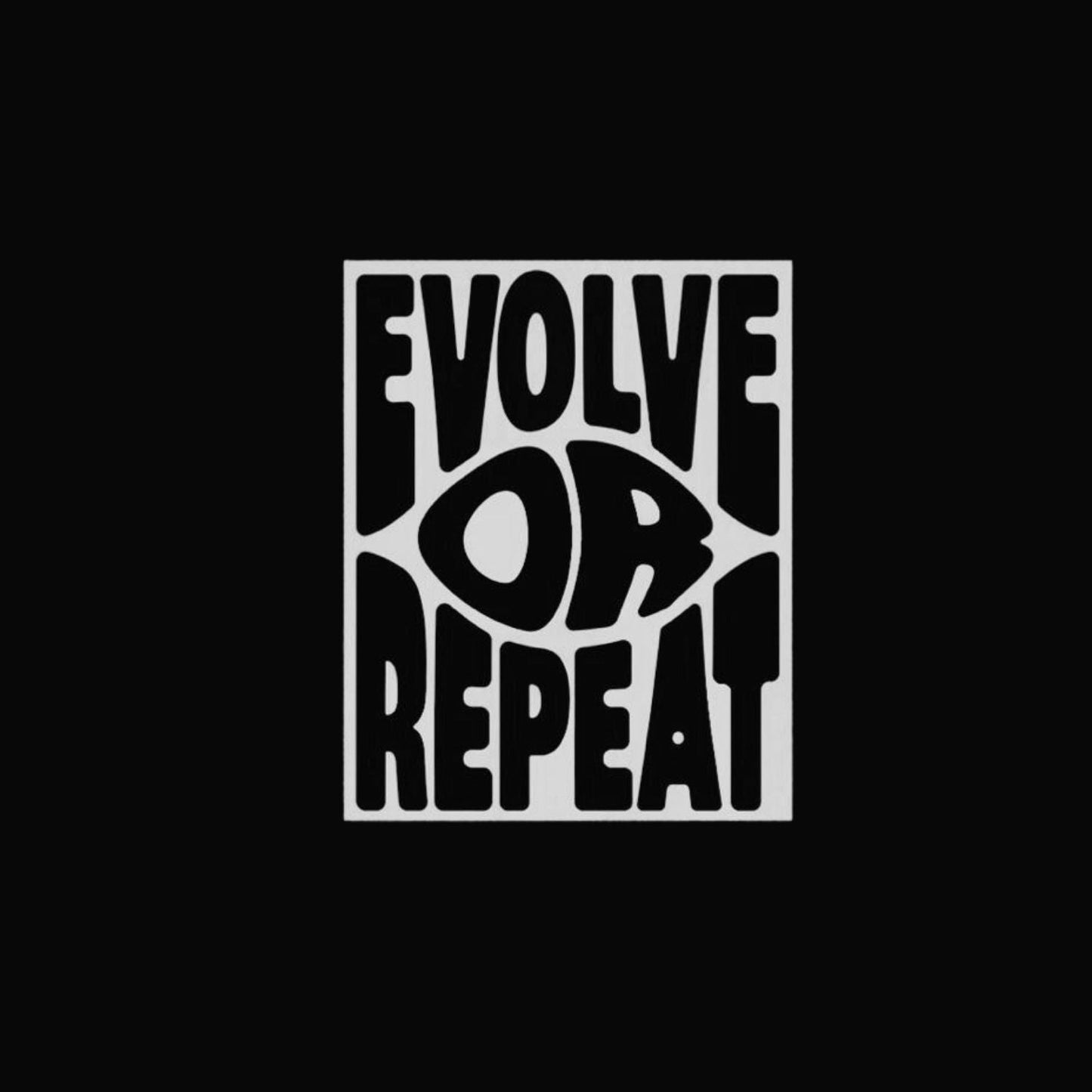 Round Neck | Black | Evolve Or Repeat