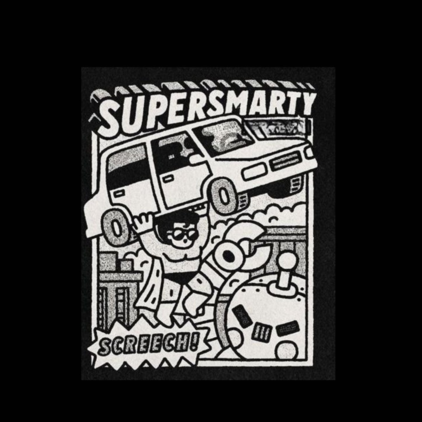 Round Neck | Black | Super Smarty