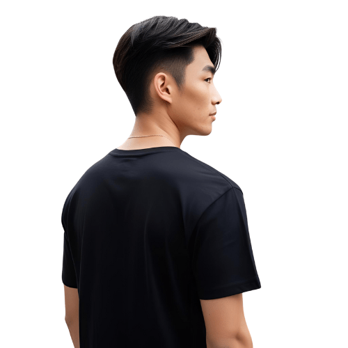 Round Neck | Men | Black | Dwyl