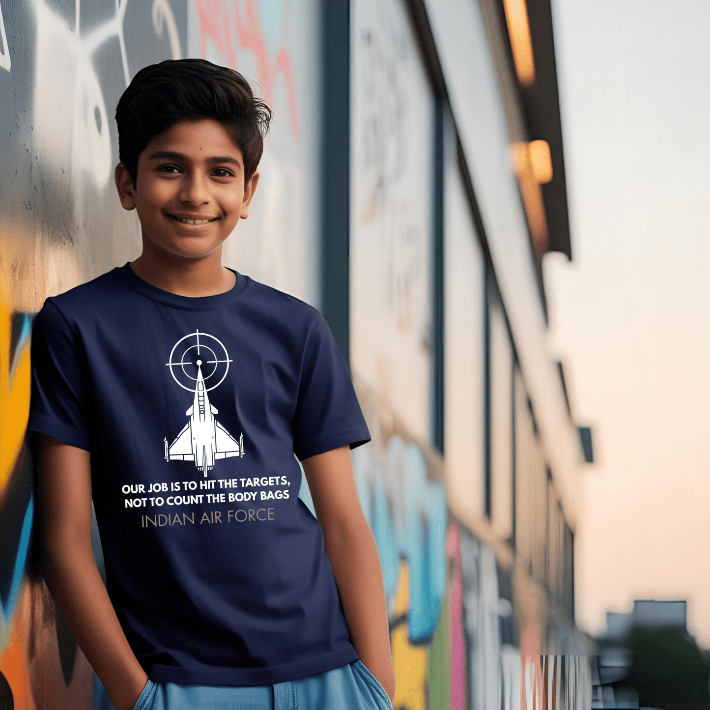 Round Neck | Patriot | Navy