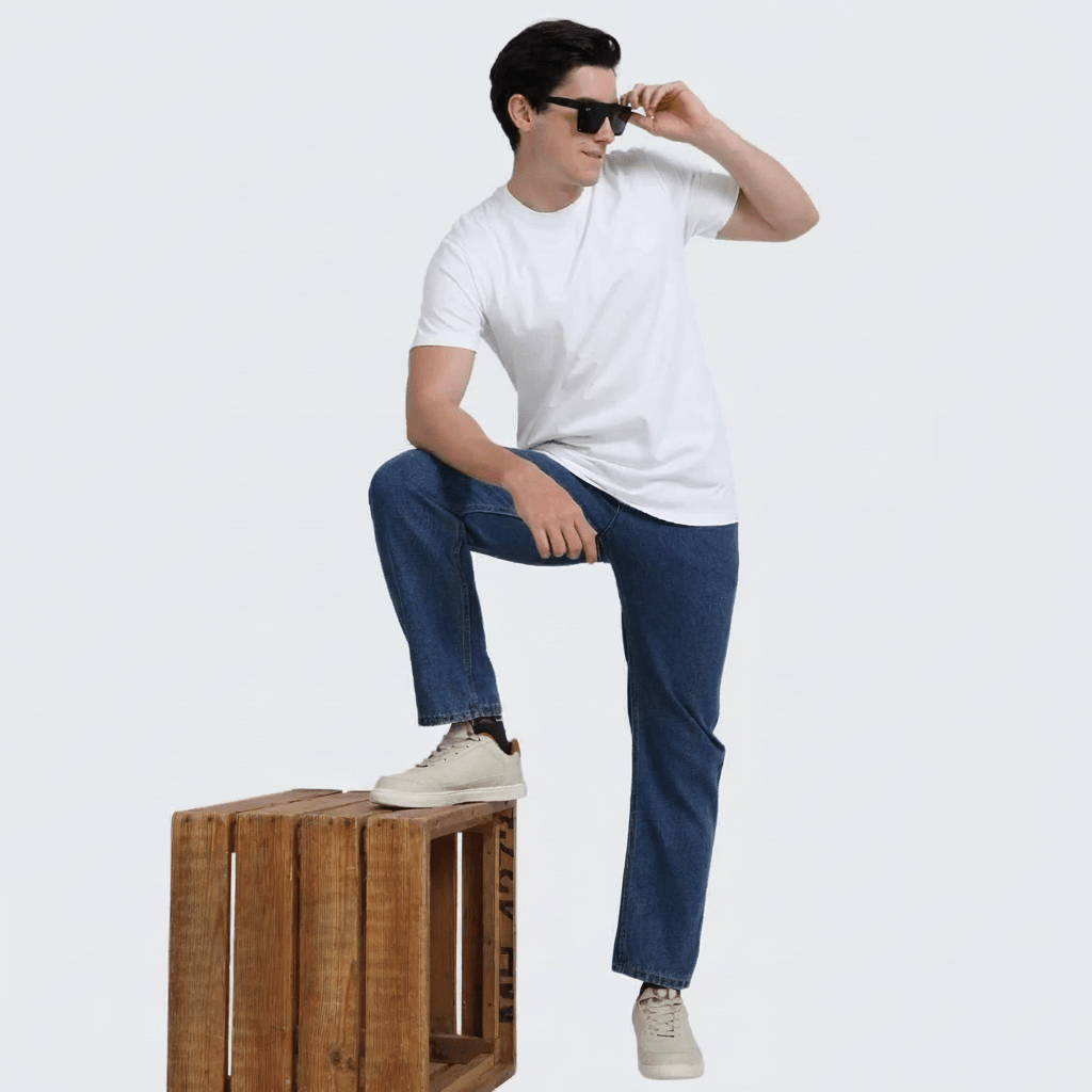 White Plain Round Neck Tshirt