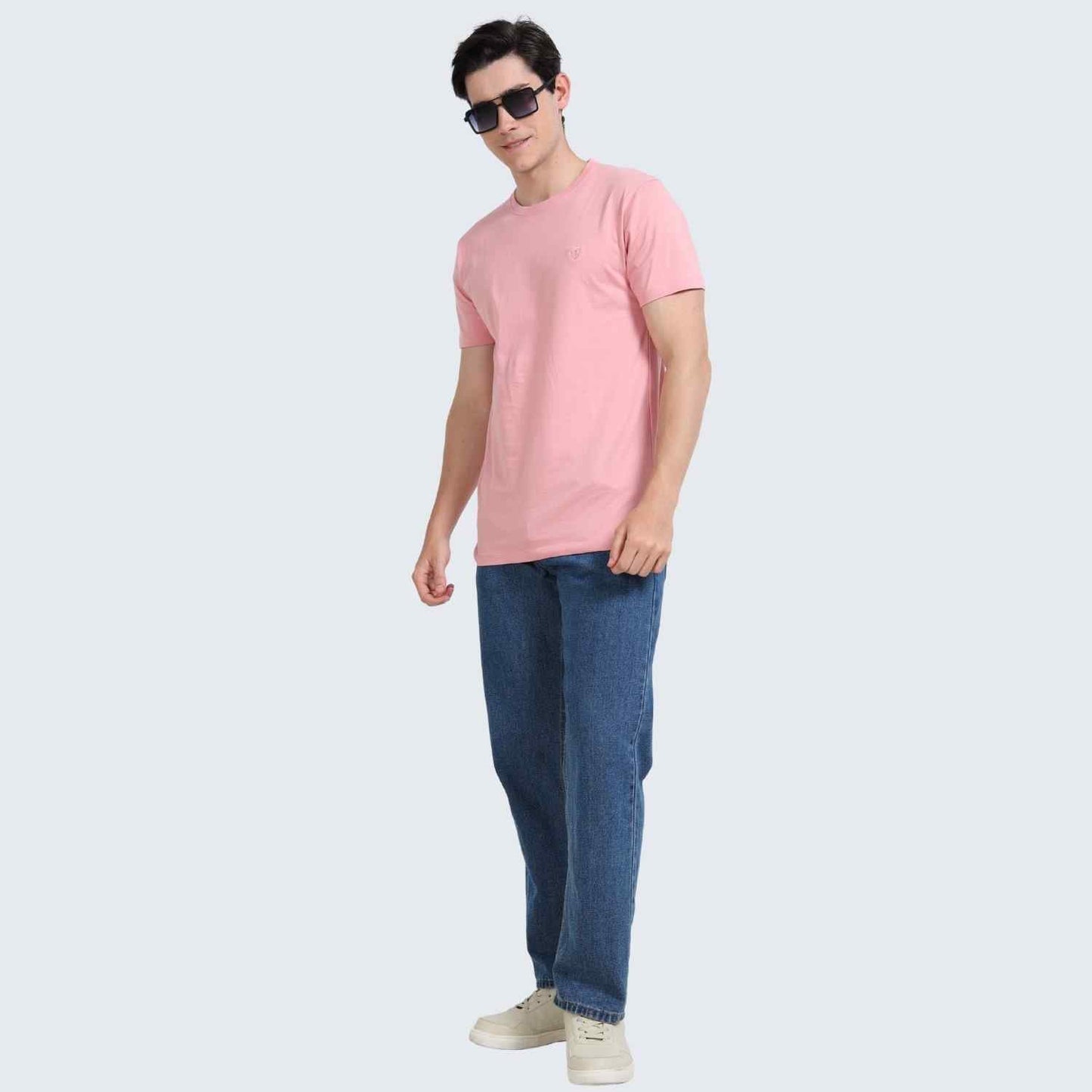 Crew Neck | Mens | Light Pink