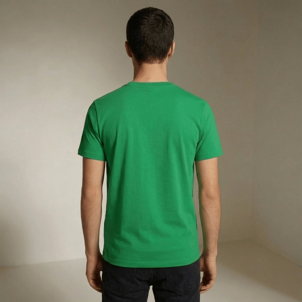 Emerald Green Plain Round Neck Tshirt