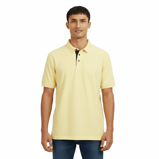 Golfer | Mens Polo | Sunshine Yellow