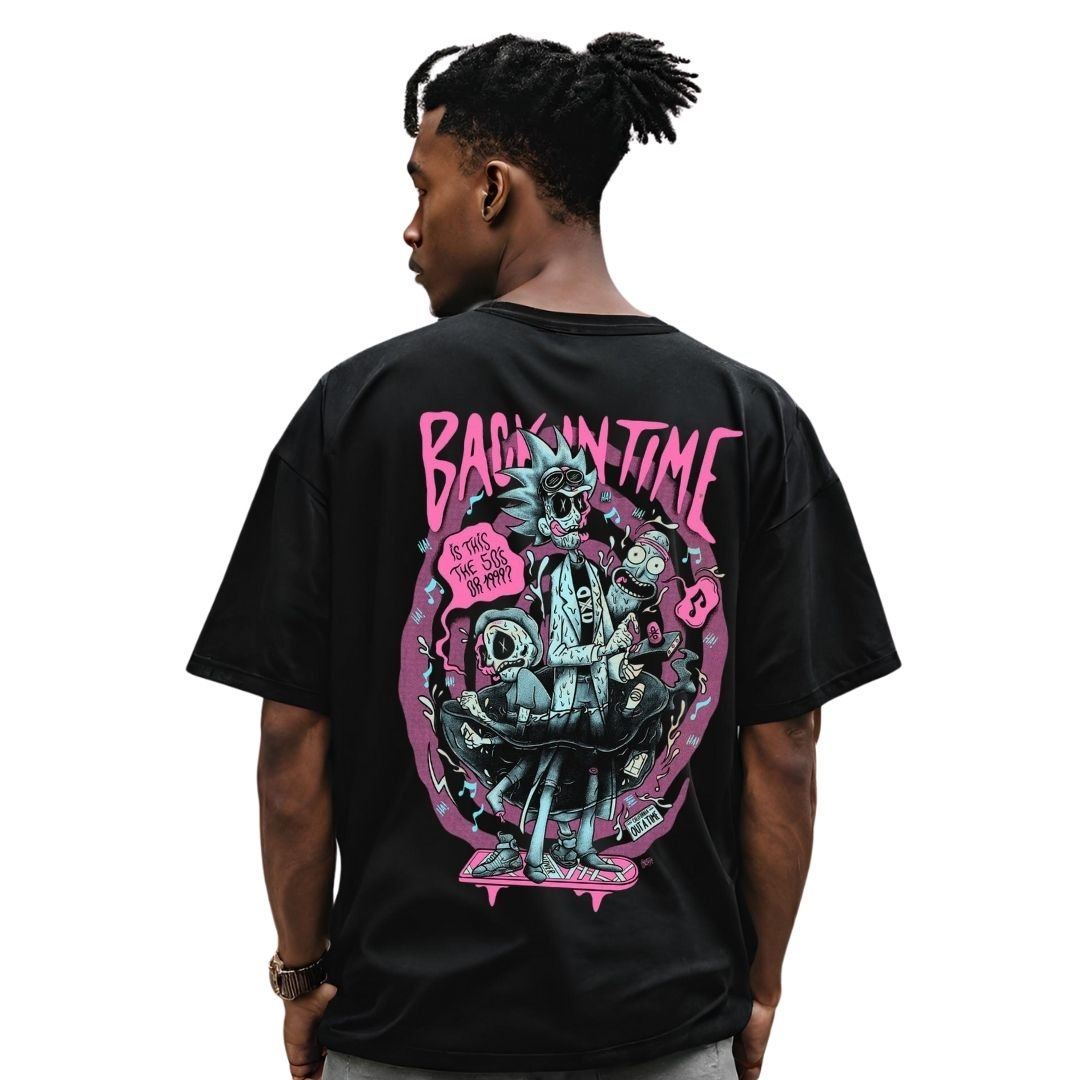 Oversized | Men | Black | Back In Time