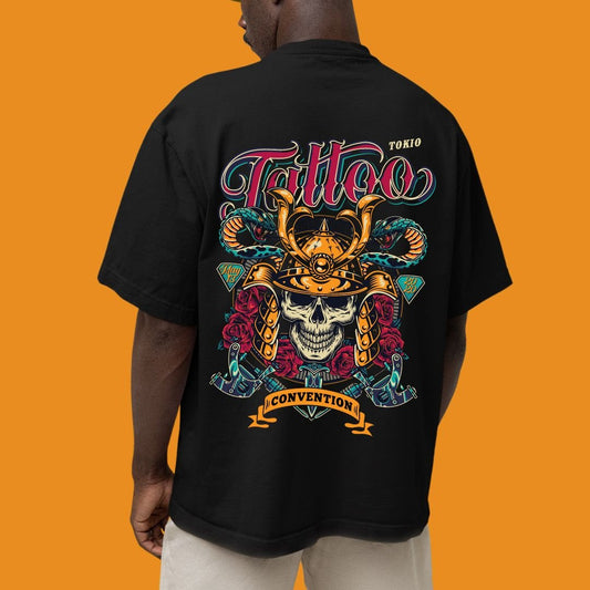 Oversized | Men | Black | Tattoo