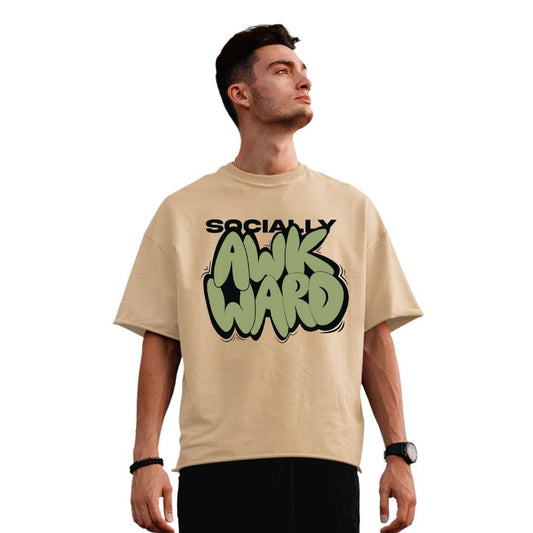 Oversized | Men | Camel | Socially Awkward