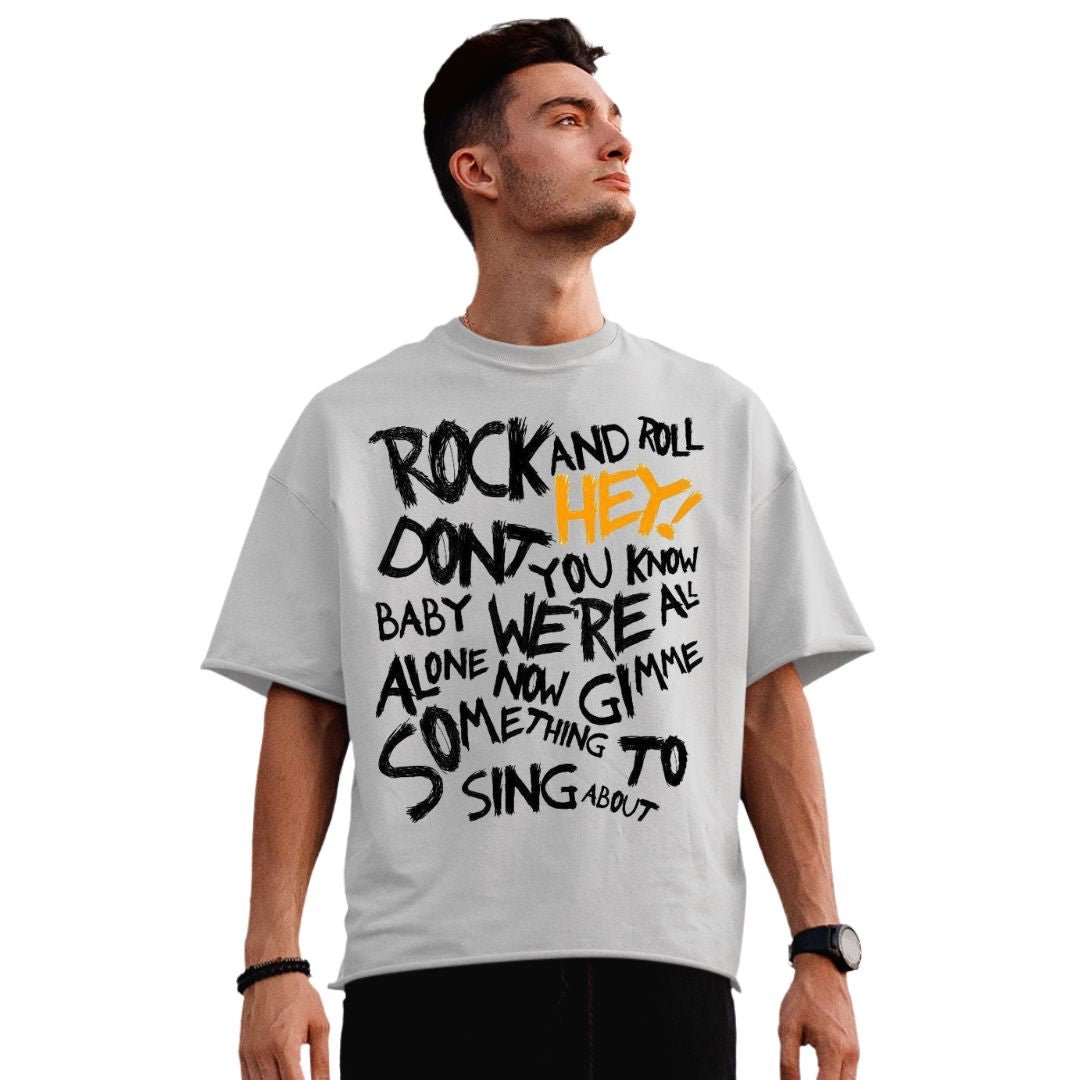 Oversized | Men | Grey | Rock & Roll